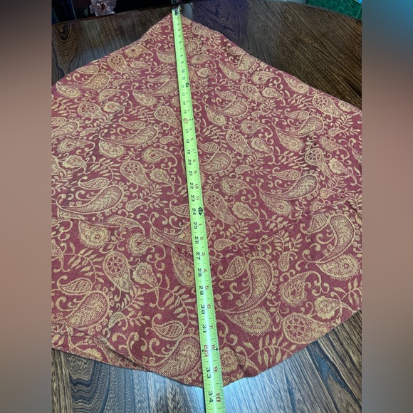 100% Estonian Linen Paisley Tablecloth Round 68” - Picture 5 of 6